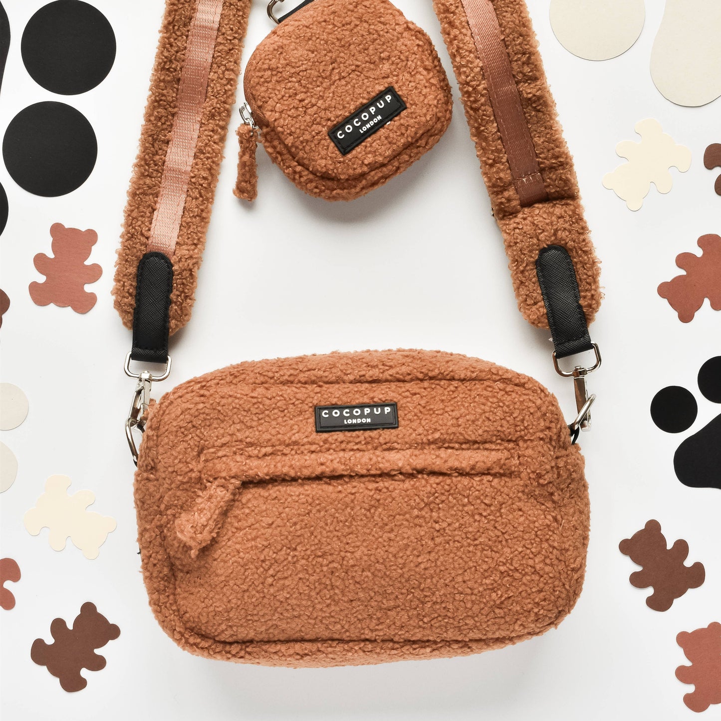 Sac de promenade + sangle + pochette frifri pour chien - Teddy Paddington
