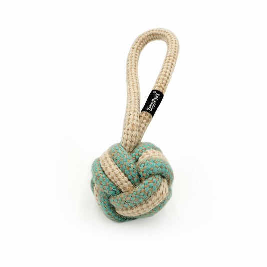Balle en coton et jute EcoZippy - Jouet pour chien