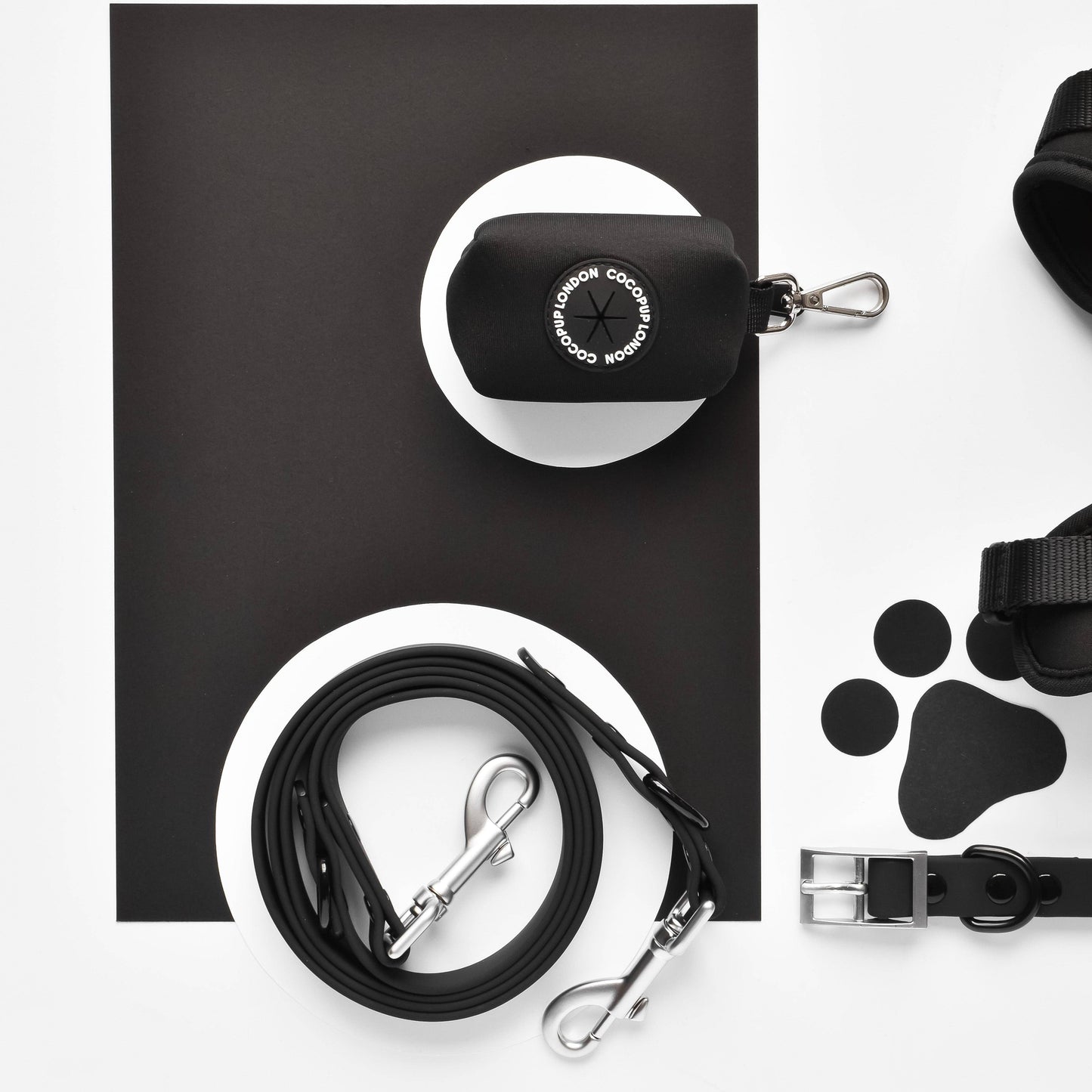 Porte-sac à crottes Noir