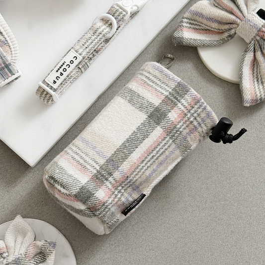 Pochette à friandises à cordon - Carreaux de printemps