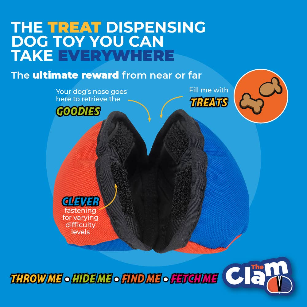 The Clam - Jouet d'entraînement distributeur de friandises
