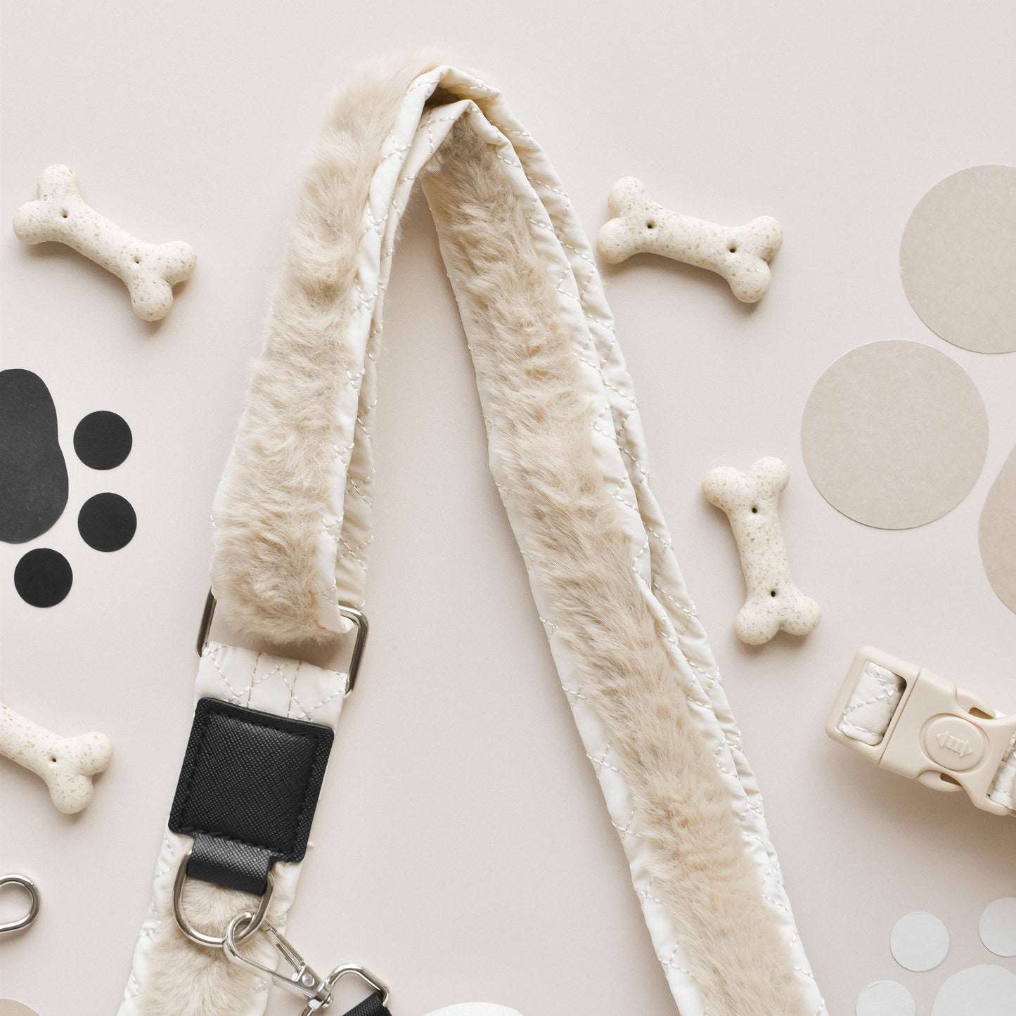 Sac de promenade + sangle + pochette frifri pour chien - Matelassé